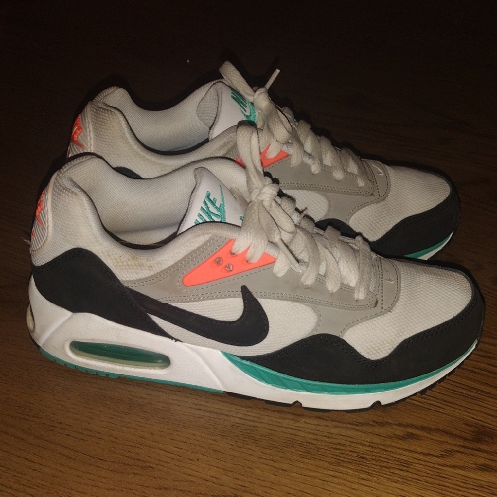 Nike Air Max Sneakers - White, Black, and Coral